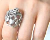 LPirate Ring, Corsair Flag Ring, Skull Bones Ring, Heart Punk Ring, Bird Ring, horror jewelry, claw skull Ring, molar tooth, tee