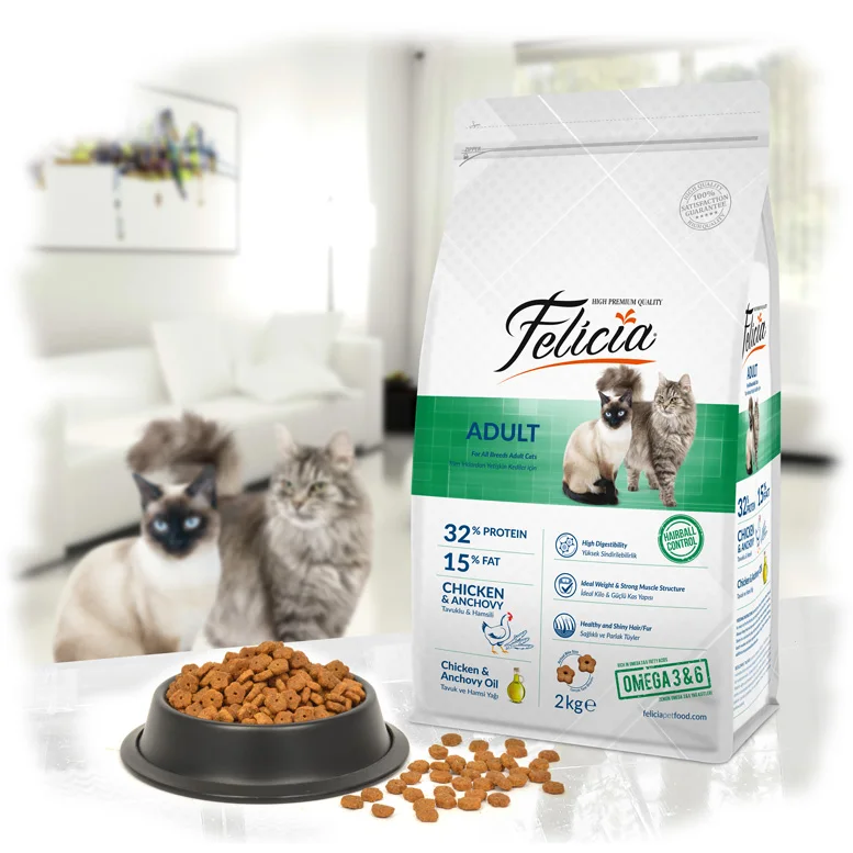 Felicia Cat Dry Food Chicken & Anchovy Dry Kitten Food 2kg