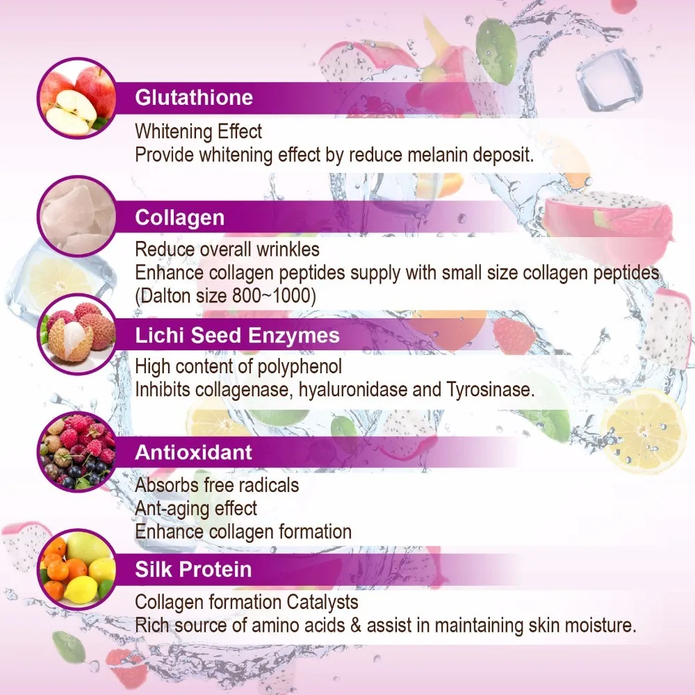 Halal Certified Capsules vitamin C skin whitening glutathione