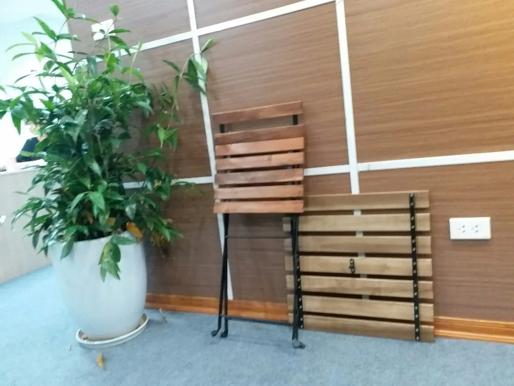 Portable Folding Table And Chairs Set For Garden/ Balcony/ Coffee Shop