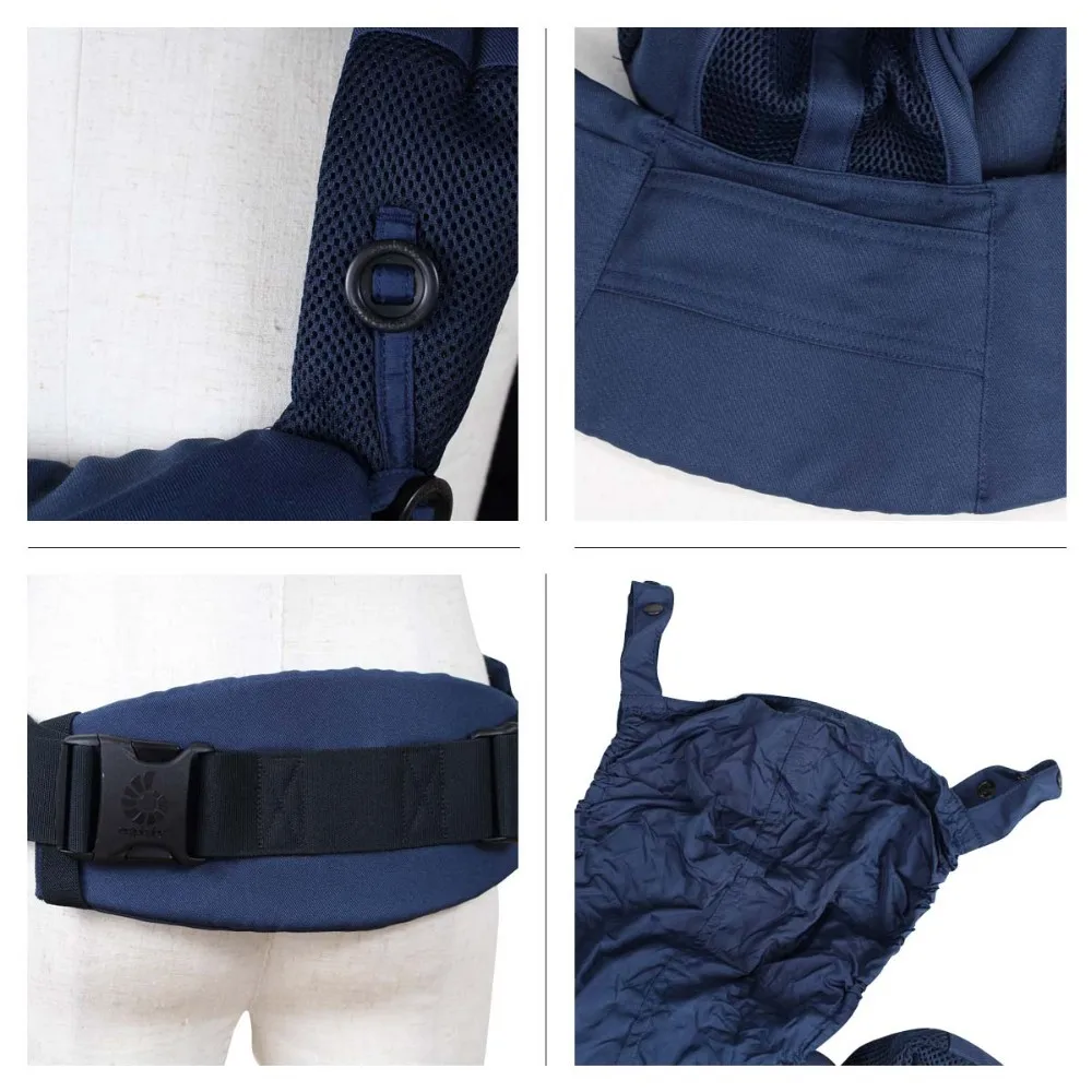 Solid Color 95 Cotton Baby Wrap Carrier Factory Infant Baby Sling