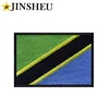 Personalize rectangle embroidered worldwide country flag patch