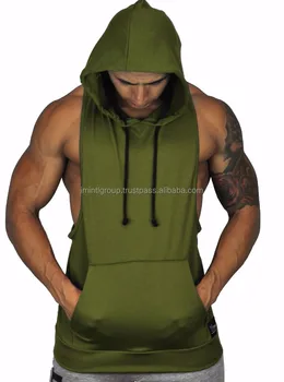 Army Green Men Fashion Stringer Hoodie Gym Fitness Apparel Im 2256 Buy Fashion Stringer Hoodies Product On Alibaba Com