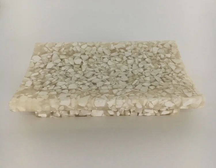 Modern Design  Hotel Sand Stone Resin Bathroom Accessory Set Soap Dish