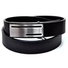 Best Quality Jean Brushed Black Color Genuine Leather Belt for Men