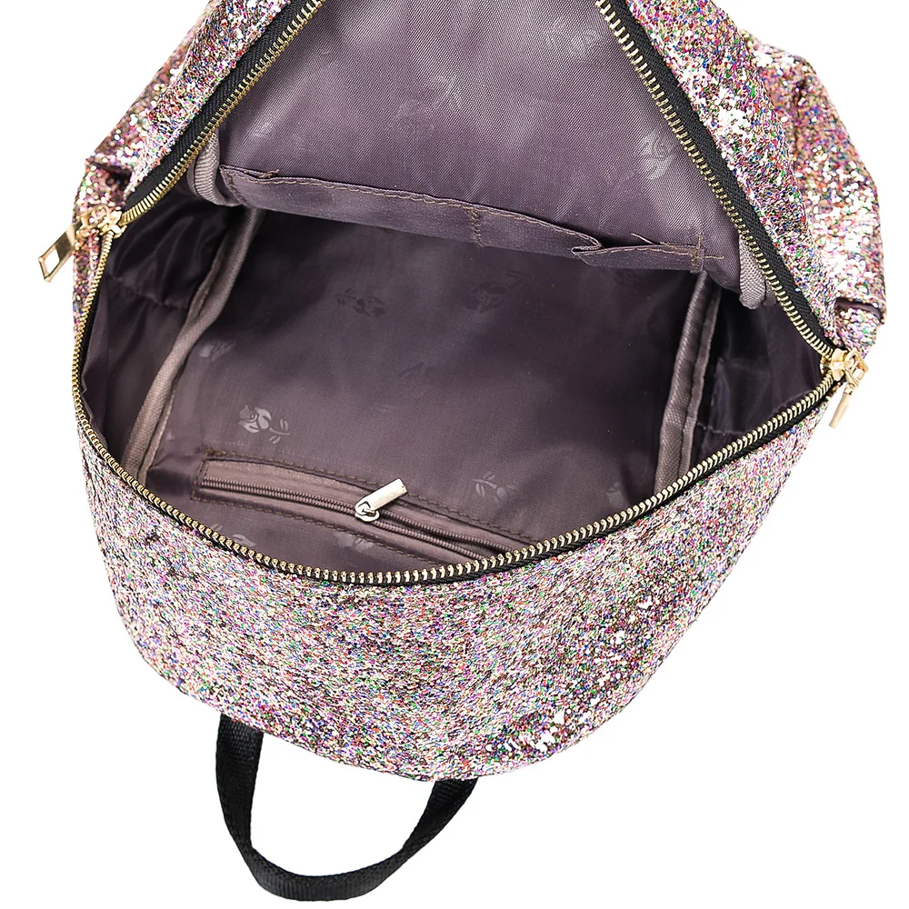 glitter school bag