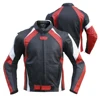 Top quality genuine Leather full safety Motorbike jacket Racing jacket