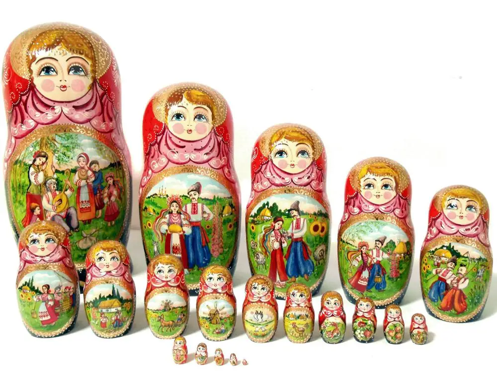 russian wooden dolls that fit inside each other