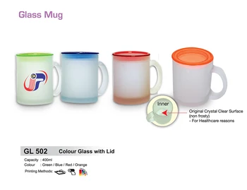 Customized High Quality Silkscreen Gl Mug With Lid Image Colour Personalized Coffee Customized High Quality Silkscreen Gl Mug With Lid Image Colour Personalized Coffee