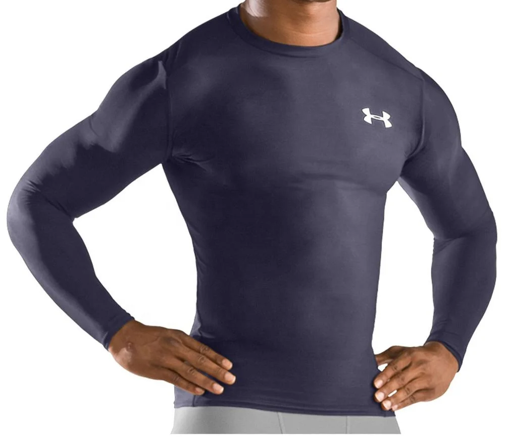 
Top Quality 85% POLYESTER 15% SPANDEX (LYCRA) CUSTOM ROUND NECK BLACK WHITE COMPRESSION SHIRT 