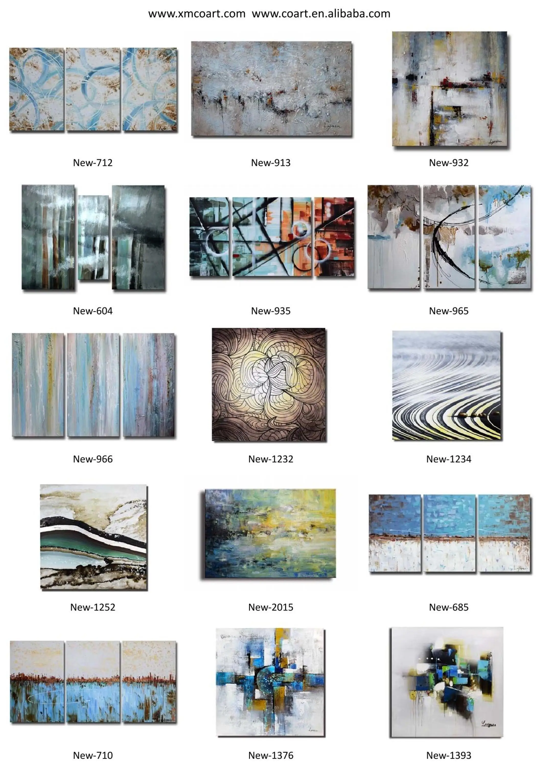 Modern Artwork Antique Astract Painting Wall Hanging Decorations