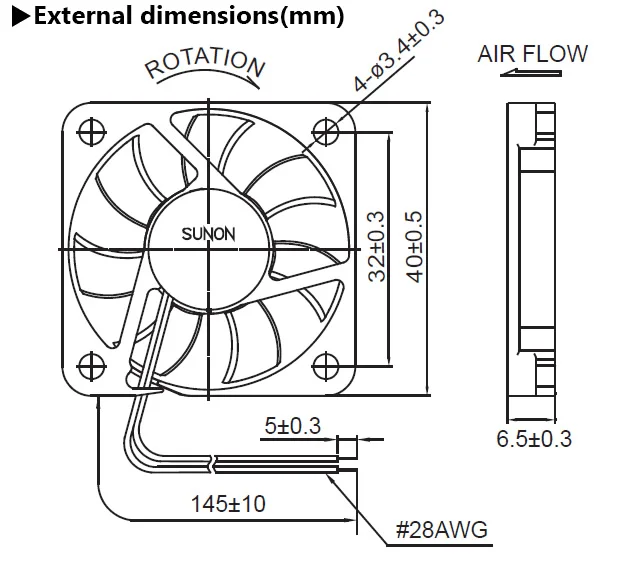 Standard Sunon Maglev 4006 40x40 40mm Small Brushless Mini Ventilation ...