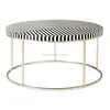 Bone Inlay Round Coffee Table