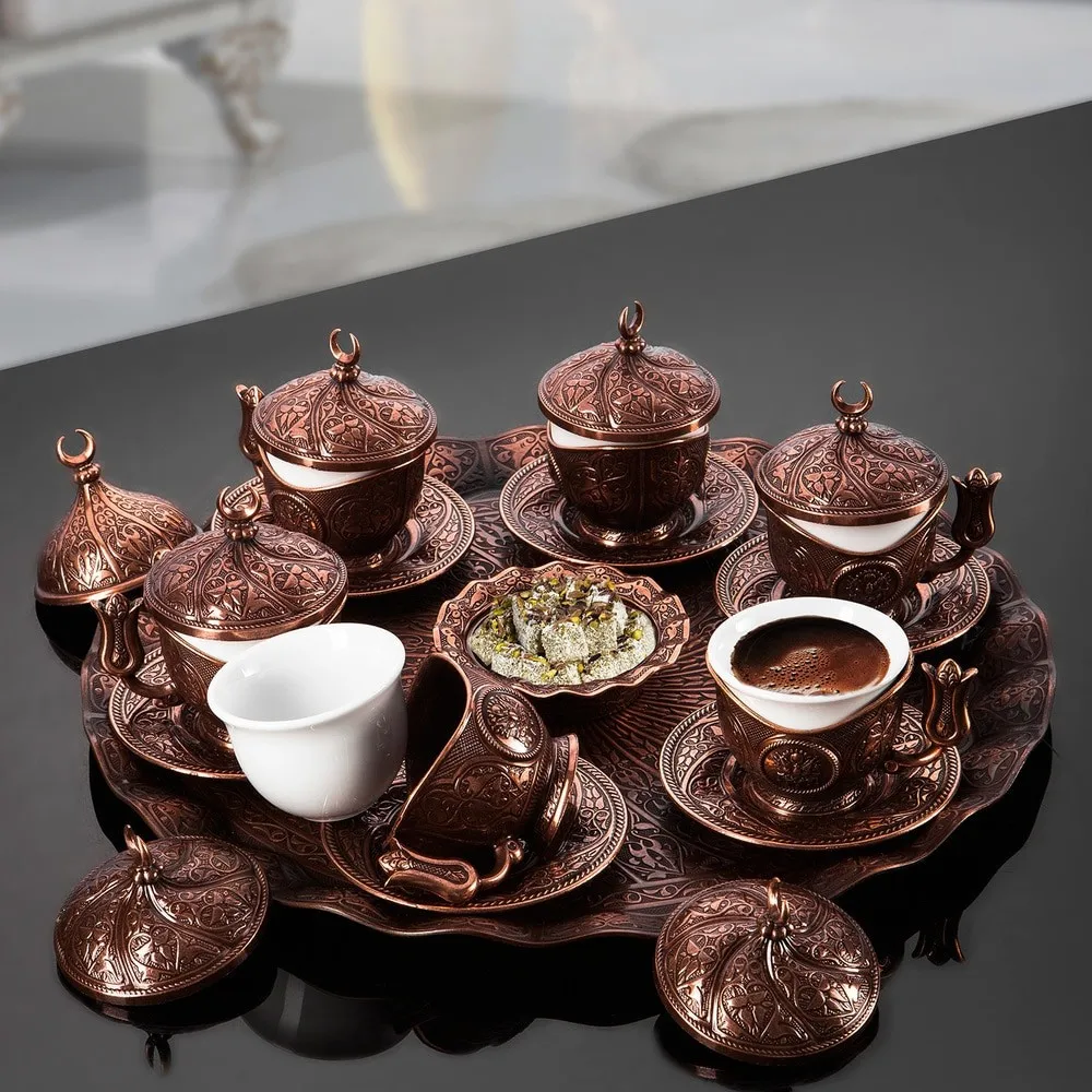 Evla Ethnic Turkish Coffee Cups For Six Person Buy Modern Turkish