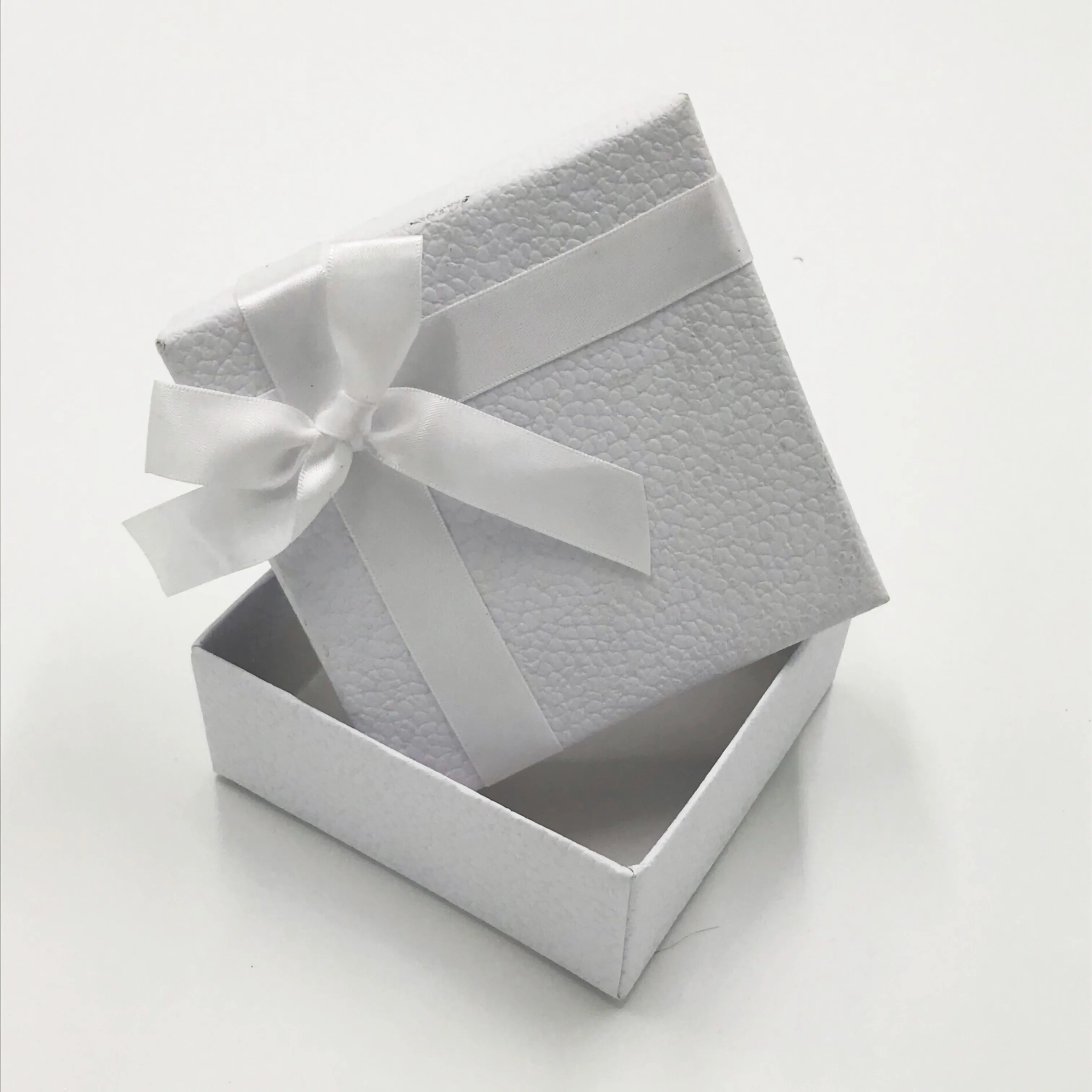 white special art paper box with ribbon