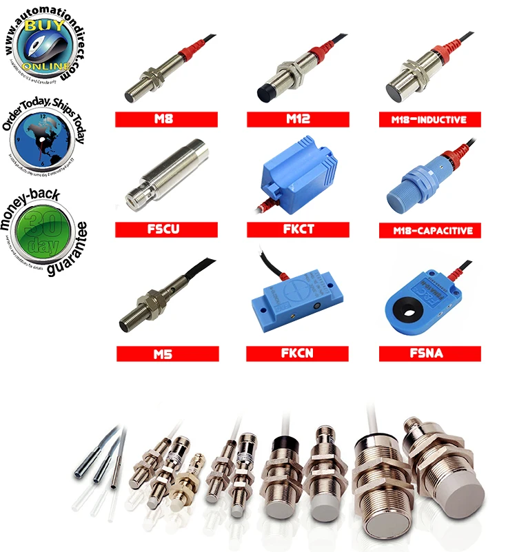M12 Proximity Sensor Short Housing 1224vdc Npn/pnp 2m Cable Sn=4mm