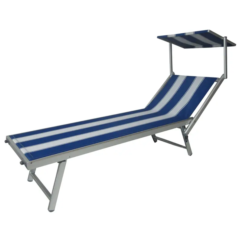 Aluminum Outdoor Furniture Folding Beach Lounge Chair Sun Lounger