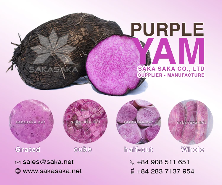 grated purple yam