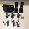 Unlock dect phone sim card gsm cordless phone with 2 handsets