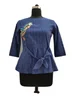 custom wholesale cheques with embroidery top for girls