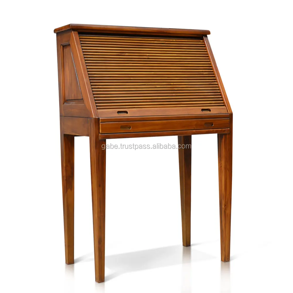 Office Desk Roll Top Melamic Colour Teak Wood Furniture Buy