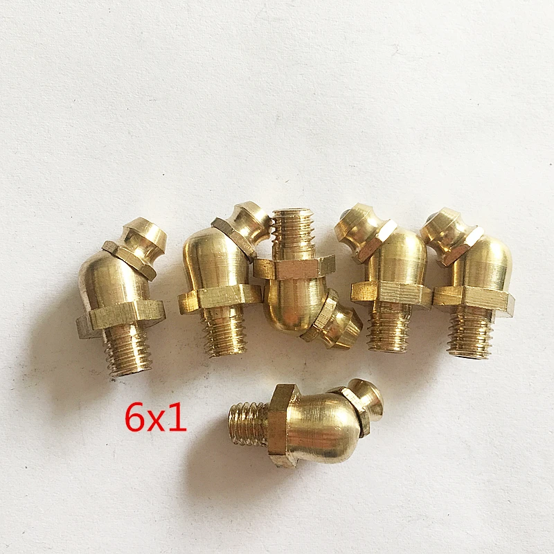 M6 Brass Alemite Grease Nipple,M6*1 Grease Fitting 45 Degree Buy