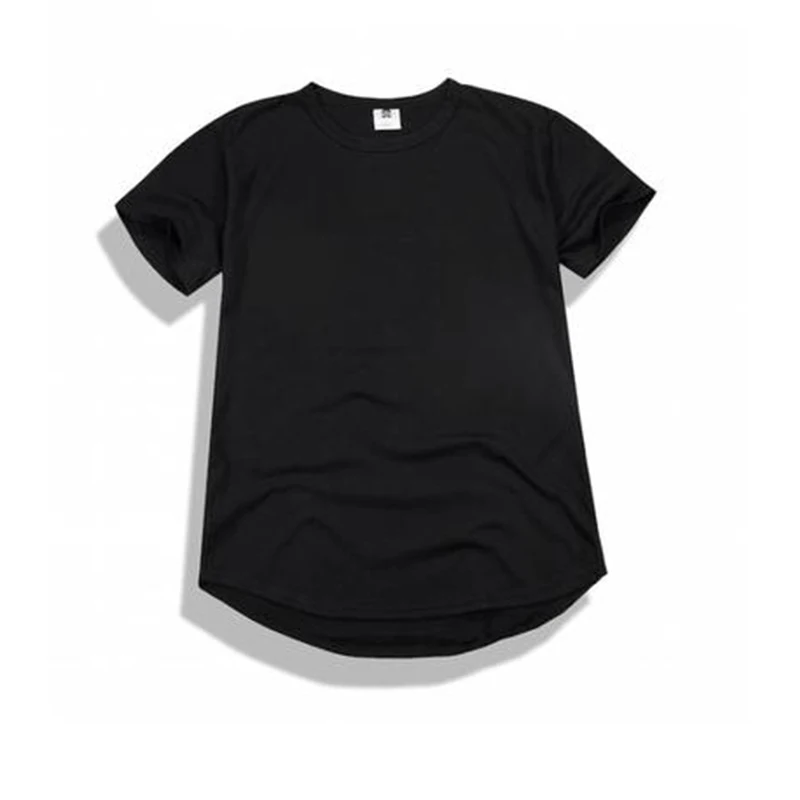 2018 OEM ODM Longline Scoop Bottom T Shirt Men