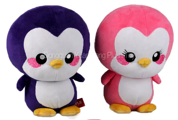 pink stuffed penguin