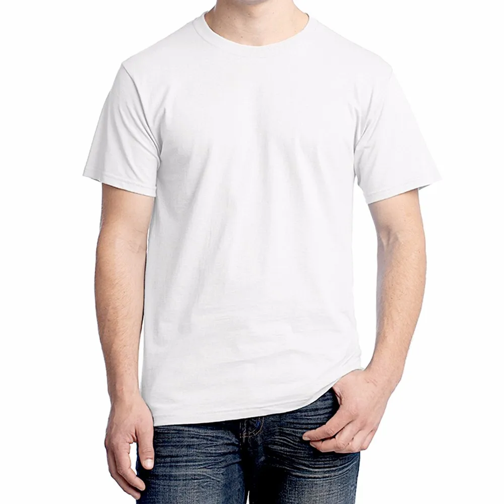 100% Super Soft White Cotton Combed 20s Blank T Shirt/ Plain T Shirt ...