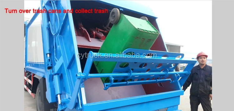 10m3 compactor garbage truck price,6 wheel compressed Rubbish collection truck