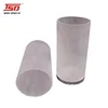TSD-A752 round shape acrylic container candle/ candle containers with metal base