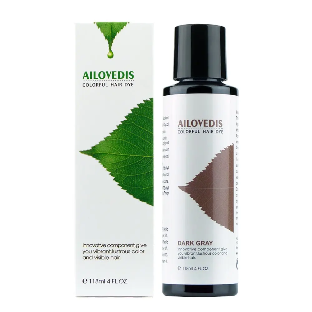Buy Ailovedis 4 Fl Oz Dark Grey Semi Permanent Hair Color