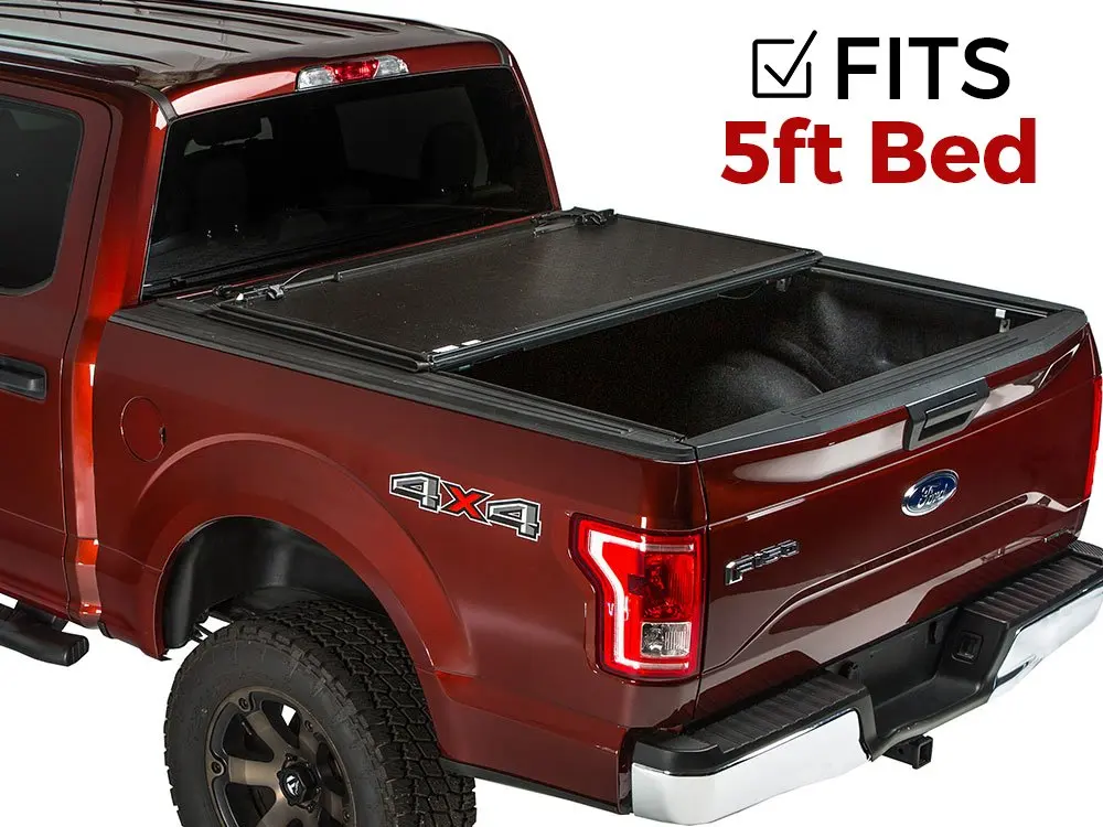 6ft//72in Bed Lock Soft Tri-Fold Tonneau Cover For 2005-2018 Nissan Frontier