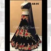 new latest heavy embroidery work designer velvet fabric lehenga choli