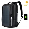 Wholesale Solar Panel 14W Power Backpack,Free Ship Laptop bag with USB Charging Port,3 Layers,Comfortable Shoulder Strap,Handle