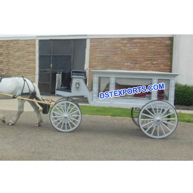 Funeral de Carruagem de Cavalos, Inglês Funeral Carruagem Puxada Por Cavalos de Buggy, Casamento Carruagem Puxada Por Cavalos