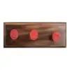 Handmade Red New Decorative Wooden and Iron Knobs Hooks Ceramic For Cloths Towel School Bag Double Hook & Hangers