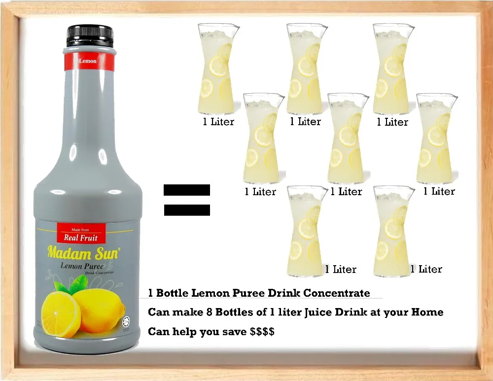 Lemon Puree Drink Concentrate/lemon Juice Drink Concentrate /lemon