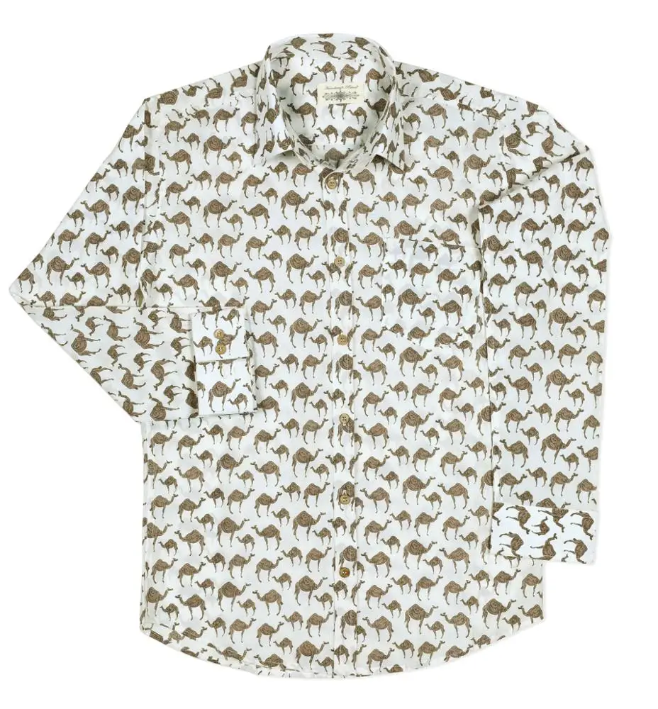 Indian Handicrfats Export Multi Printed Regular Fit Cotton Mens T-Shirt