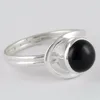 Oriental Beauty Black Onyx 925 Sterling Silver Rings, Natural Gemstone Silver Jewelry, Sterling Silver Jewelry