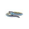 Ruby & Turquoise Gemstone Party Wear Bangle, 925 Sterling Silver Snake Design Openable Bangle, Wholesale & Manufacturer Jewelry