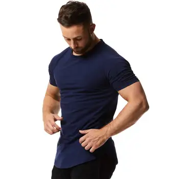 Mens Cotton Spandex Muscle Fitted Gym Workout T Shirt Buy Gym T Shirt Cotton Spandex T Shirt Fitted Gym T Shirt Product On Alibaba Com