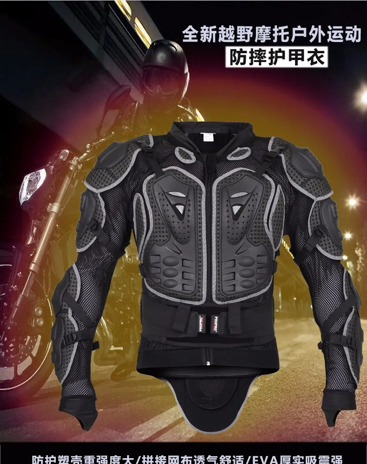 Veste de course de motocross CE blind/ée imperm/éable toutes saisons Noir Veste de course et de sport pour homme