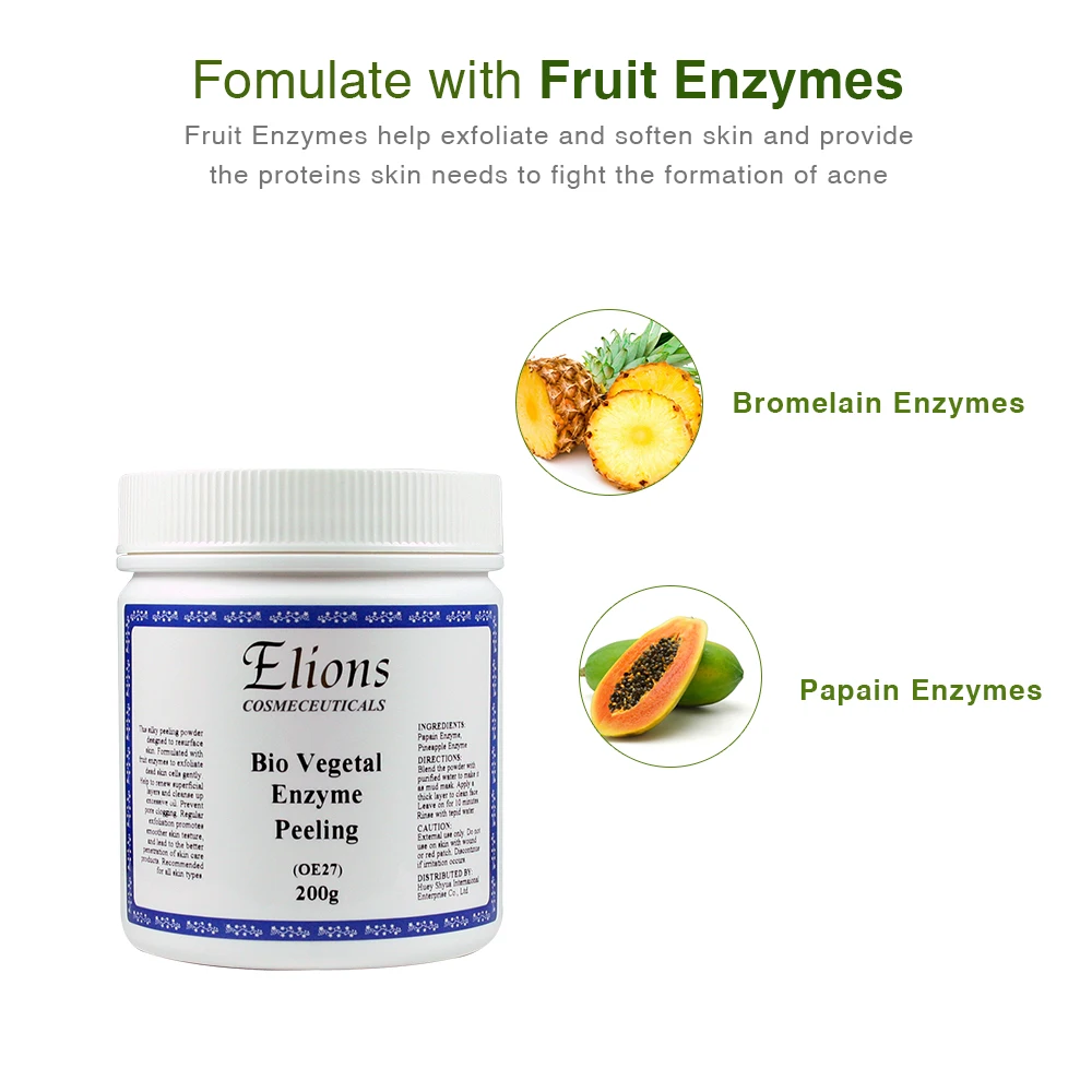 Fruit Enzyme Face Peeling Exfoliating Mask Powder Buy Enzyme Powder