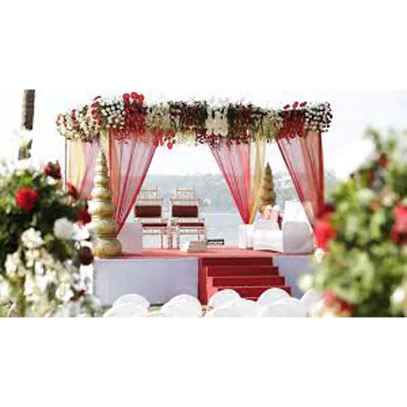 Latest Style White Wedding Backdrop Decoration Indian Wedding