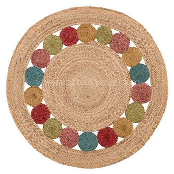Outdoor Area Rugs Designer Circular Jute Floor Rug View Designer Circular Jute Floor Rug