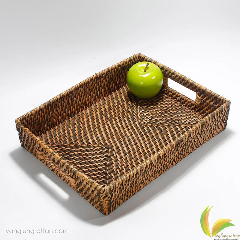 Vietnam Natural Ecofriendly Woven Bamboo Rattan Wicker Kitchen Storage