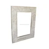 Antique Wooden Block Printed Mirror Frame