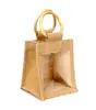 COSMETIC JUTE GIFT BAGS WINDOW