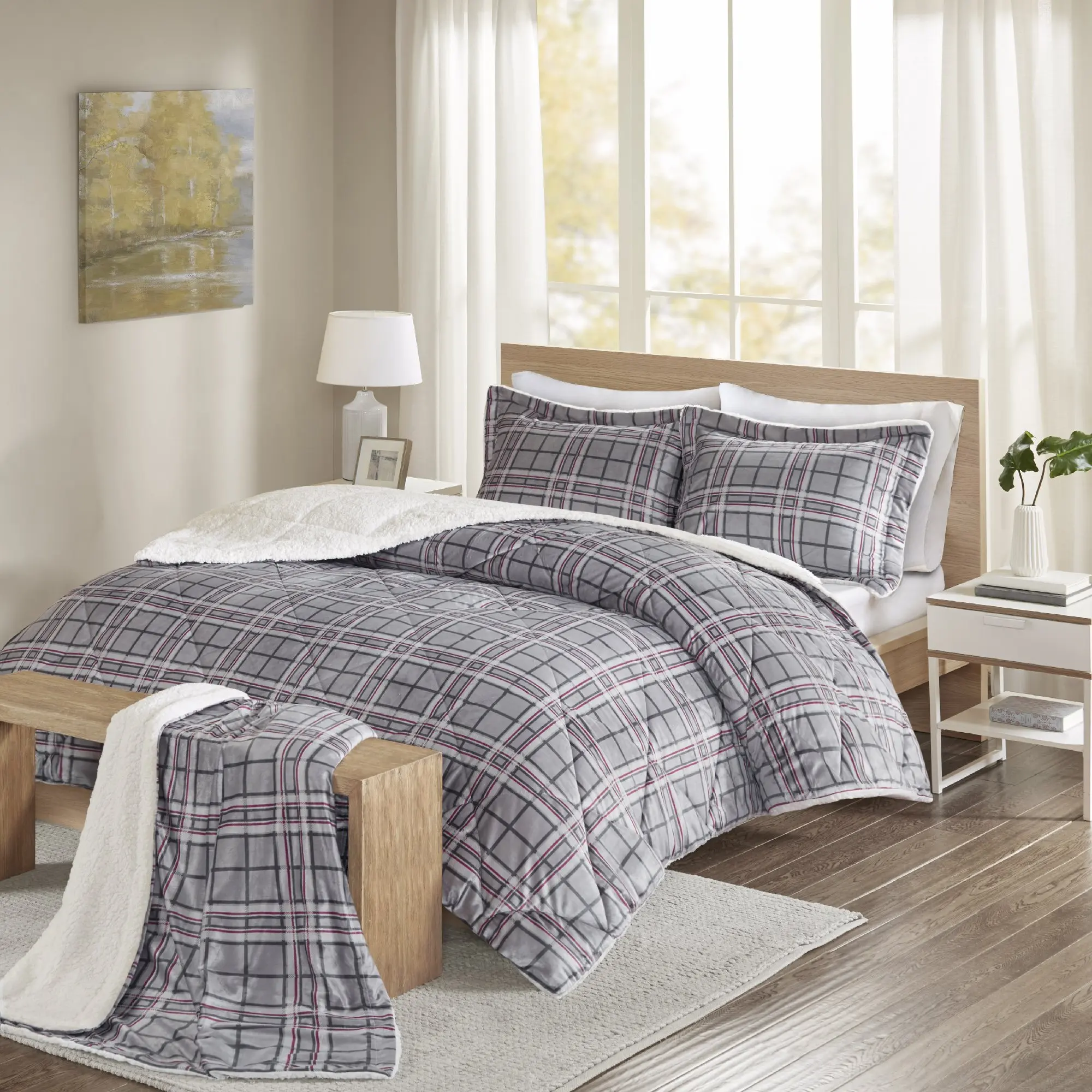 Cheap 4 Piece Comforter Set Plaid Find 4 Piece Comforter Set Plaid Deals On Line At Alibaba Com